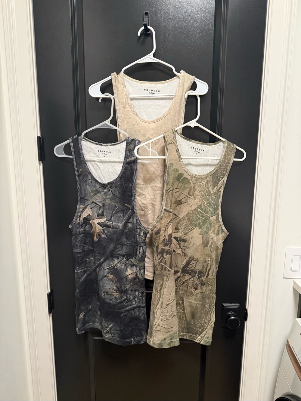 YoungLA mens Camouflage Tank Top - Multi Color Pack - 3